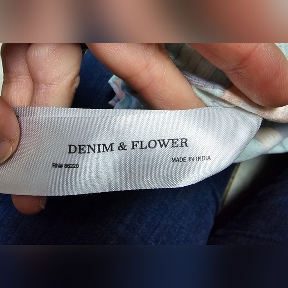 Denim & Flower men's shirt short sleeve large - Picture 7 of 8